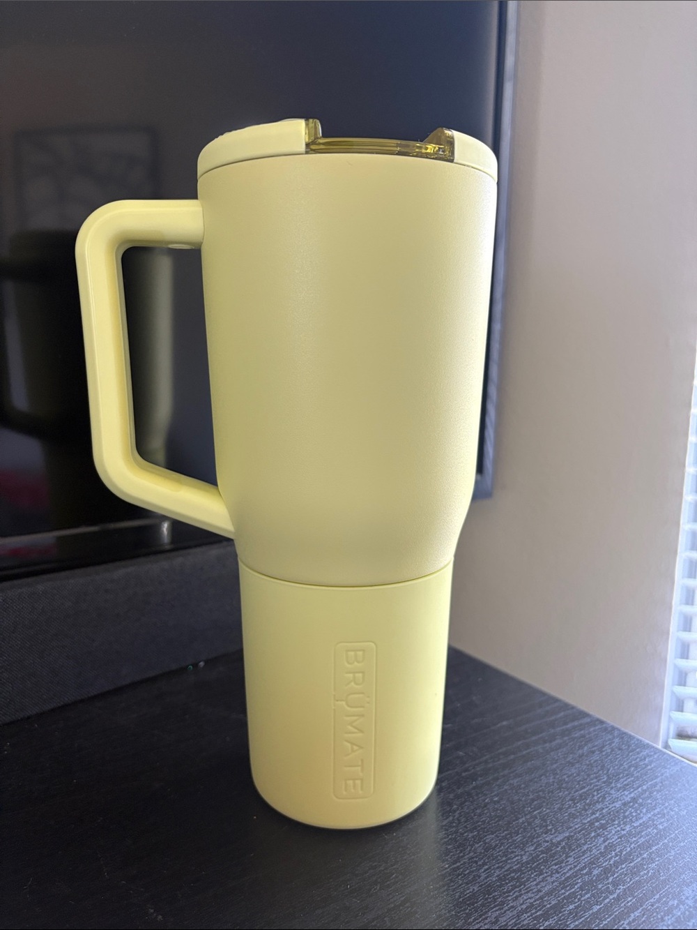 BRUMATE Yellow Insulated Travel Mug with Handle